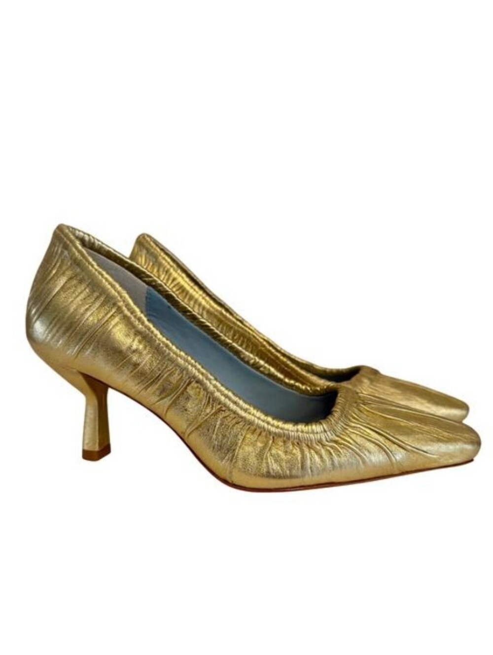NIB Frances Valentine Britta Ruched Pumps. Made In Brazil. Size 7